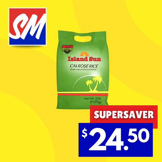 SUPERSAVER! Island Sun Rice 20lb Green Bag [NOT AVAIL AT HQ & TAUFUSI] "PICKUP FROM AH LIKI WHOLESALE"