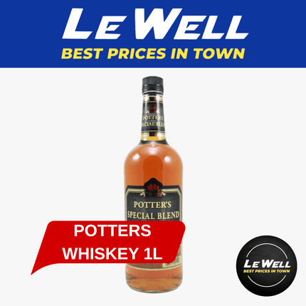 Potters Whiskey Blend 1L (PICK UP FROM LE WELL COMPANY SAVALALO ONLY)