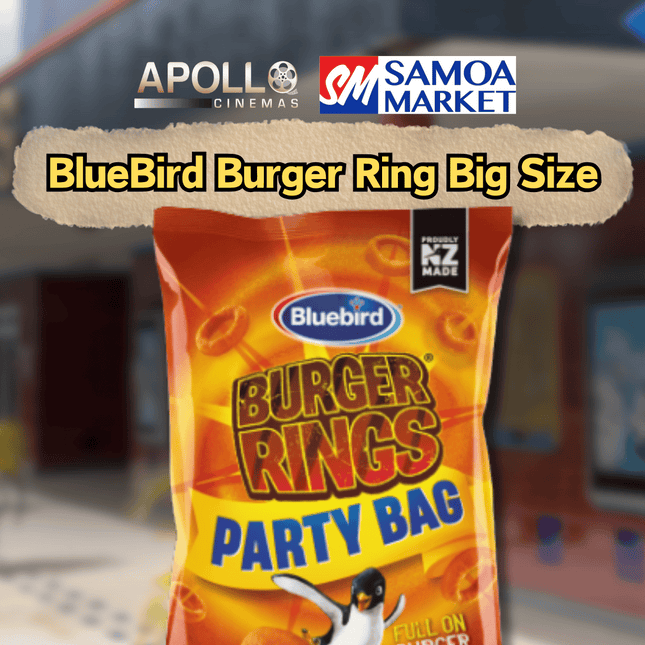 BlueBird Burger Ring Big Size - "SNACK FROM APOLLO CINEMAS"