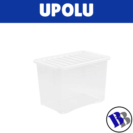 Storage Container 70L Wheels PP Transparent Mutberg - "PICK UP AT BLUEBIRD LUMBER  HARDWARE UPOLU ONLY"