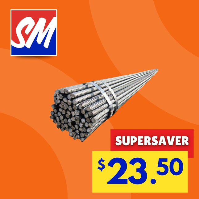 Reebar Steel Rod D16 6m G500N [5/8] - "PICKUP FROM BLUEBIRD LUMBER & HARDWARE UPOLU ONLY"