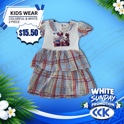 Kids Wear (Colorful & White) "PICKUP AT CCK CLOTHING STORE SALEUFI, VAITELE or SALELOLOGA"