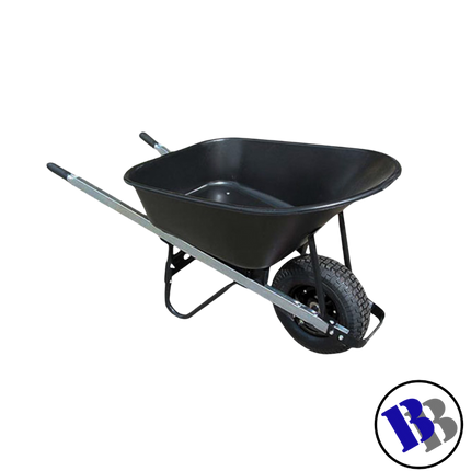 Wheelbarrow Black "PICKUP FROM BLUEBIRD LUMBER & HARDWARE"