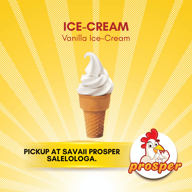 Vanilla Ice-Cream "PICKUP FROM PROSPER SAVAII, SALELOLOGA"