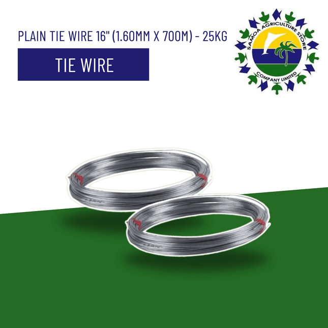 Plain Tie Wire 16'' (1.60mm x 700m) - 25kg