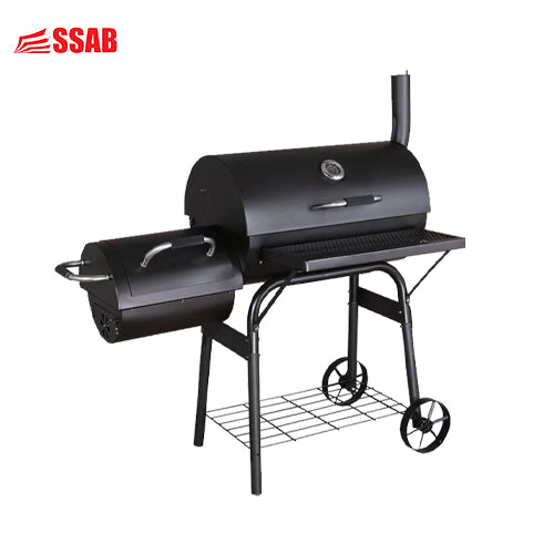 Jumbuck BBQ Grill Smoker W/Offset Sidebox