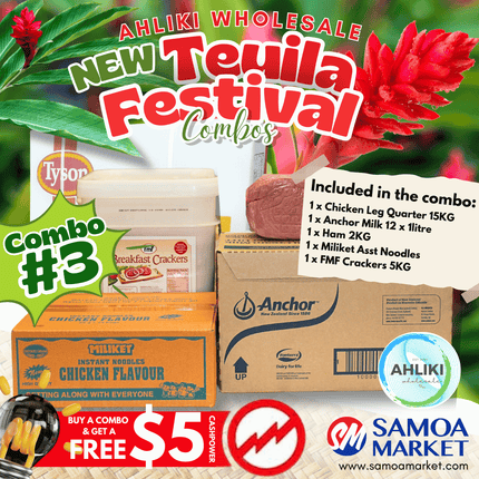 Teuila Festival Combo #3 *$5 FREE CASHPOWER PROMO* "PICKUP FROM AH LIKI WHOLESALE"