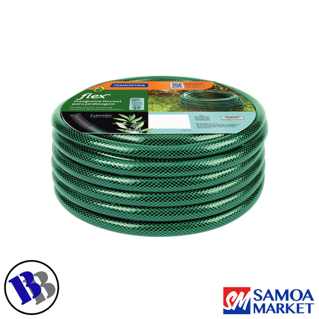 Garden Hose FLEXIBLE 30m W/Fittings - TRAMONTINA "PICKUP FROM BLUEBIRD LUMBER & HARDWARE"