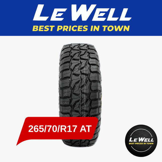 Car Tyre 265/70/R17 AT (PICK UP FROM LE WELL COMPANY SAVALALO ONLY)