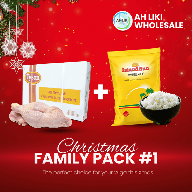 Christmas Family Pack #1 - Chicken Leg Qrtr 15kg + Rice Yellow 40Lbs [SOLD OUT] [Brand may vary] "PICKUP FROM AH LIKI WHOLESALE"