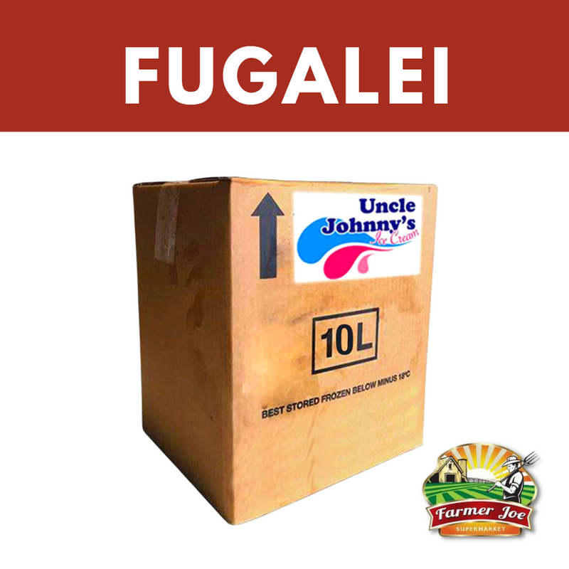 Uncle Johnnys Ice Cream 10L "PICKUP FROM FARMER JOE SUPERMARKET FUGALEI ONLY"