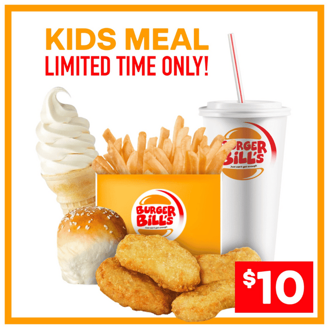 Kids Meal Nuggets Combo "PICKUP FROM BURGER BILL VAITELE ONLY"