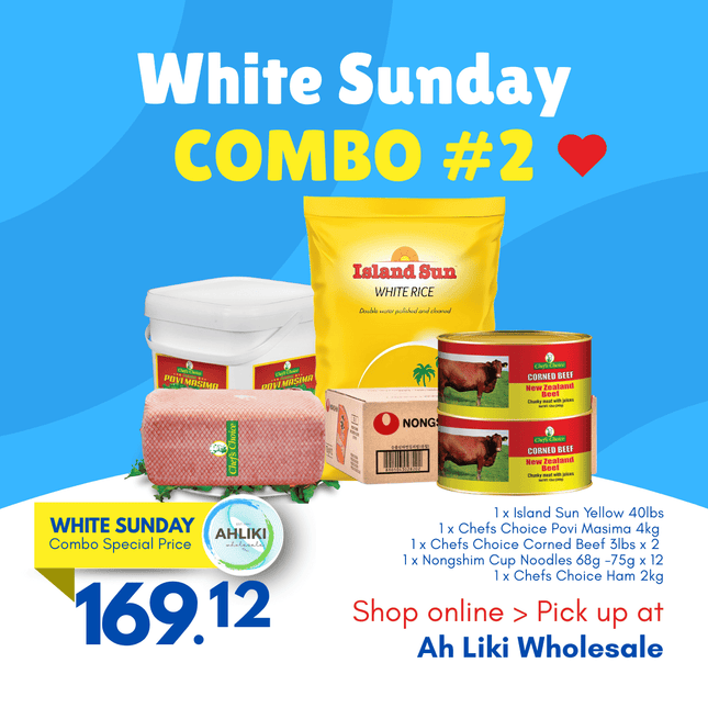 White Sunday Combo #2 "PICKUP FROM AH LIKI WHOLESALE"