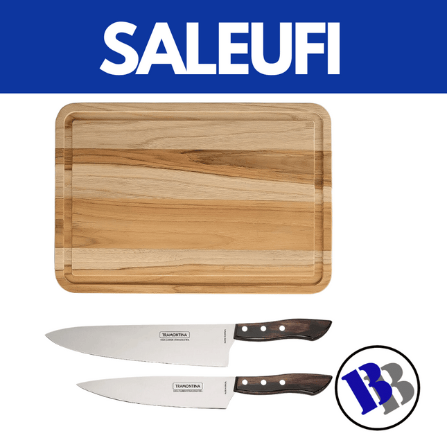 Cutting Board & 2 Knives Set - Substitute if sold out  - "PICKUP FROM BLUEBIRD LUMBER SALEUFI"