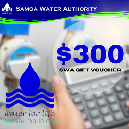 Samoa Water $300 Tala Gift Voucher - "Water For Life"