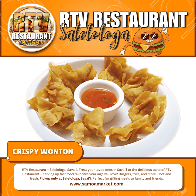 Crispy Wonton "PICKUP FROM RTV SALELOLOGA"