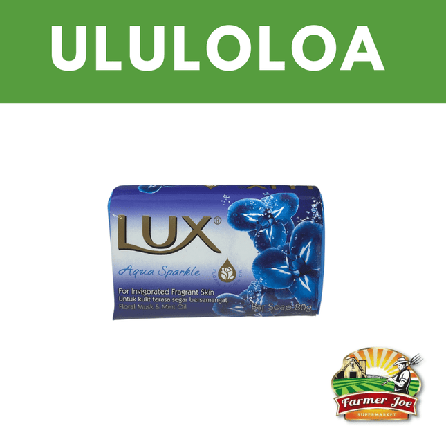 LUX AQUA SOAP 80g "PICKUP FROM FARMER JOE SUPERMARKET ULULOLOA ONLY"