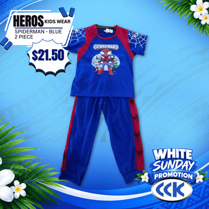 Hero's Kids Wear (Spiderman Blue) "PICKUP AT CCK CLOTHING STORE SALEUFI, VAITELE or SALELOLOGA"