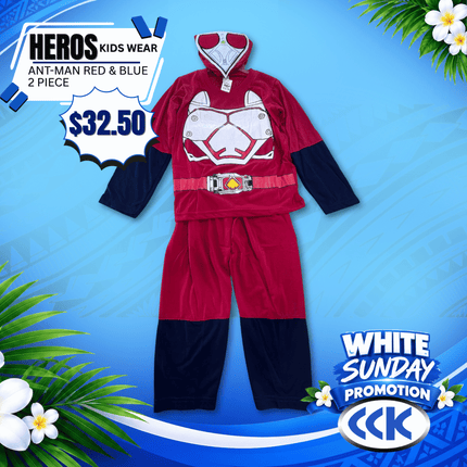 Hero's Kids Wear (Ant-ma Red & Blue) "PICKUP AT CCK CLOTHING STORE SALEUFI, VAITELE or SALELOLOGA"