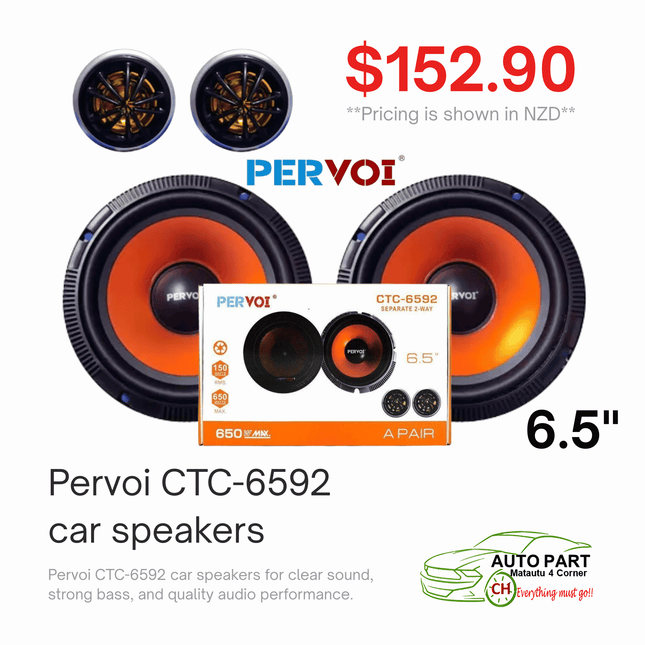 Pervoi CTC-6592 Car Speakers "PICKUP FROM AUTO PARTS, MATAUTU"