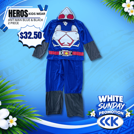 Hero's Kids Wear (Ant-ma Blue & Black) "PICKUP AT CCK CLOTHING STORE SALEUFI, VAITELE or SALELOLOGA"