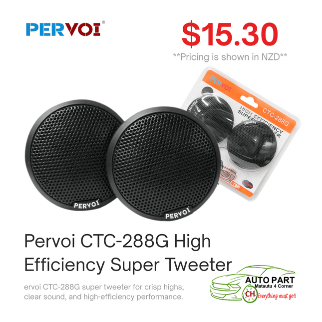 Pervoi CTC-288G High Efficiency Super Tweeter "PICKUP FROM AUTO PARTS, MATAUTU"