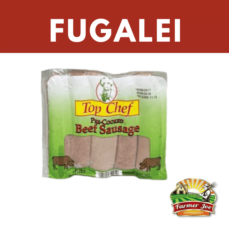 Chefs Choice Beef Precooked Sausage 1Lb "PICKUP FROM FARMER JOE SUPERMARKET FUGALEI ONLY"