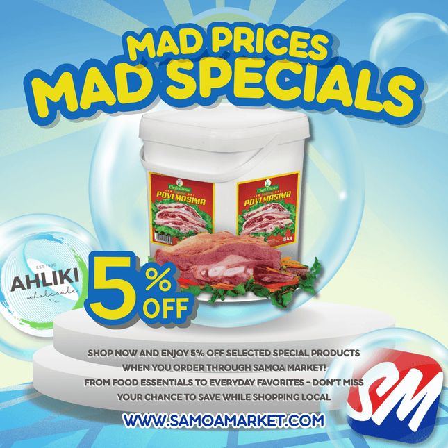 Chefs Choice Povi Masima 4kg Pail "PICKUP FROM AH LIKI WHOLESALE"