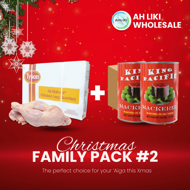 Christmas Family Pack #2 - Chicken Leg Qrtr 15kg + King Pac. Natural Oil 8PACK - [Brand may vary] "PICKUP FROM AH LIKI WHOLESALE"