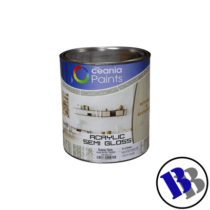 Oceania Block Sealer Acrylic Semigloss White 4L - Substitute if sold out "PICKUP FROM BLUEBIRD LUMBER & HARDWARE"