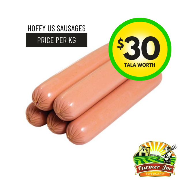 Hoffy US Sausages $30 Tala Value - "PICKUP FROM FARMER JOE SUPERMARKET UPOLU ONLY"