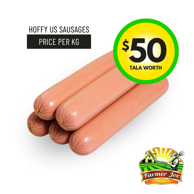 Hoffy US Sausages $50 Tala Value - "PICKUP FROM FARMER JOE SUPERMARKET UPOLU ONLY"