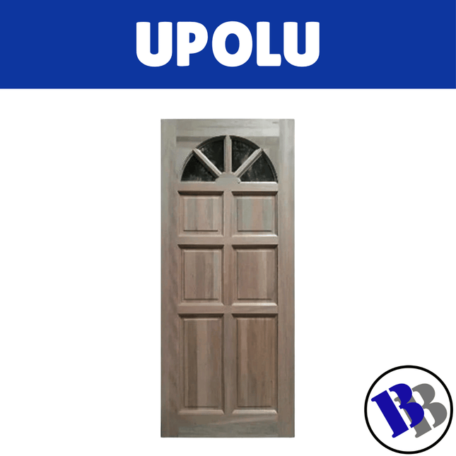 Door Solid Pine 80x32x40mm with Glass - "PICKUP FROM BLUEBIRD LUMBER & HARDWARE UPOLU ONLY"