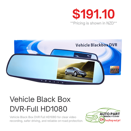 Vehicle Black Box DVR-Full HD1080 "PICKUP FROM AUTO PARTS, MATAUTU"