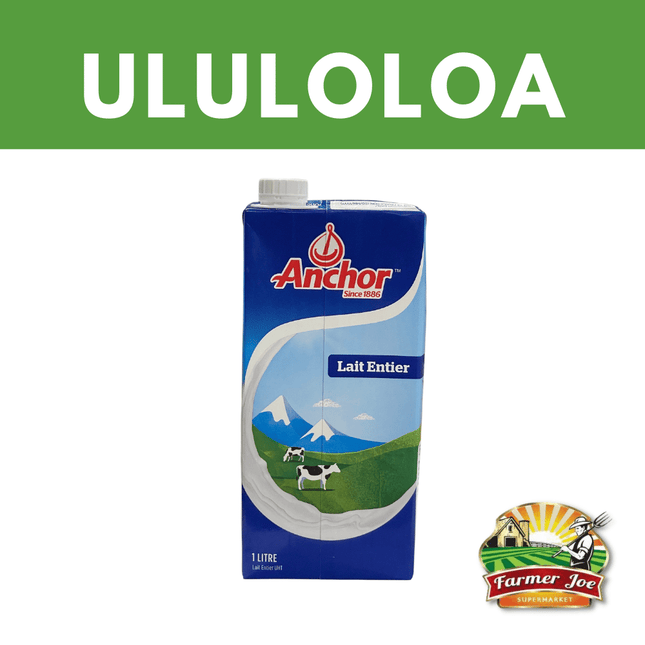 Anchor Regular Milk 1ltr  "PICKUP FROM FARMER JOE SUPERMARKET ULULOLOA ONLY"