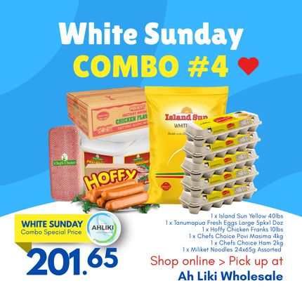 White Sunday Combo #4 "PICKUP FROM AH LIKI WHOLESALE"
