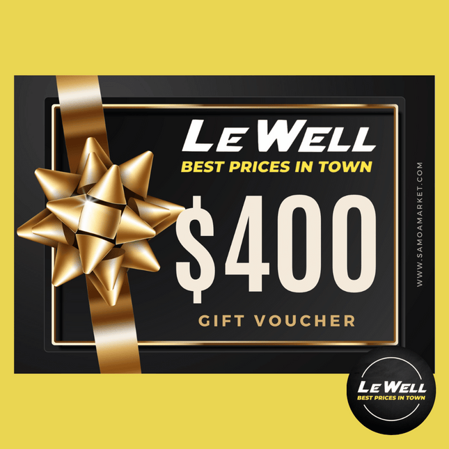 Le Well Gift Voucher $400 Tala (PICK UP FROM LE WELL COMPANY SAVALALO ONLY)