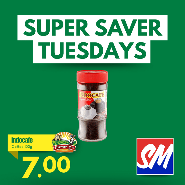 SUPER SAVER TUESDAYS! Indocafe Instant Coffee 100g "PICKUP FROM FARMER JOE SUPERMARKET VAITELE ONLY"
