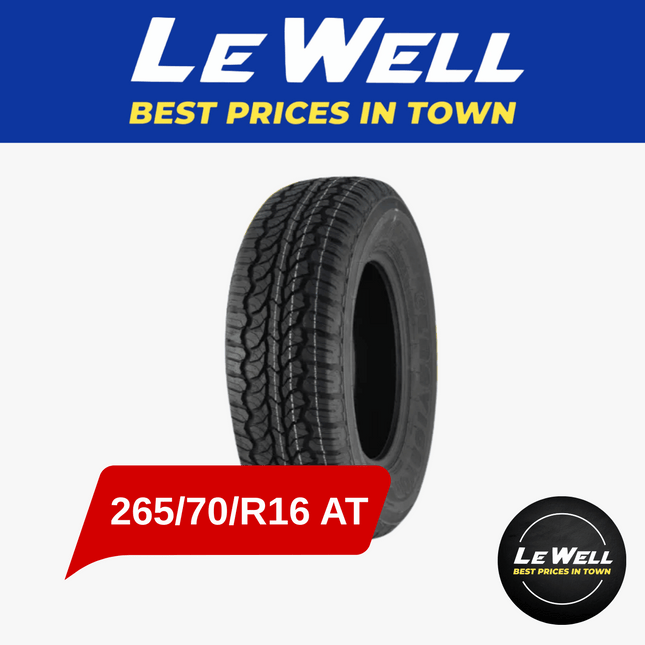 Car Tyre 265/70/R16 AT (PICK UP FROM LE WELL COMPANY SAVALALO ONLY)