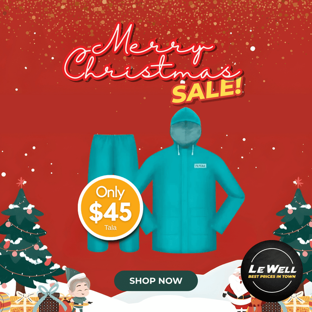 Total Rain Suit Large (PICK UP FROM LE WELL COMPANY SAVALALO ONLY)