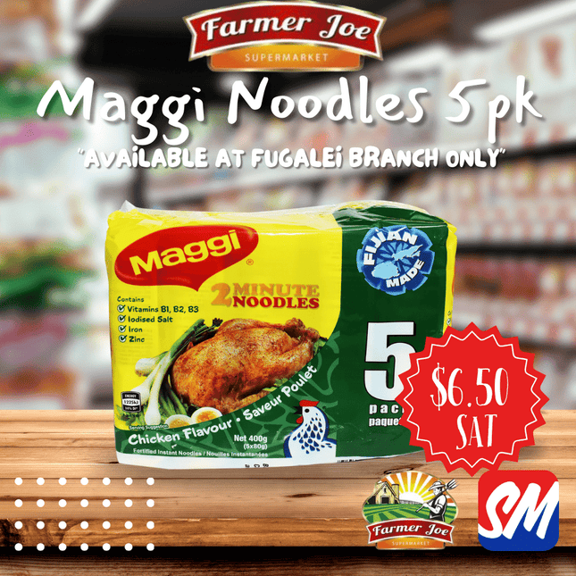 Maggi Noodles 5pk "PICK UP FROM FARMER JOE SUPERMARKET FUGALEI ONLY"