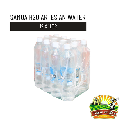 Samoa H20 Artesian Water - 12 x 1Ltr "PICKUP FROM FARMER JOE SUPERMARKET VAITELE ONLY"