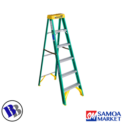 LADDER FIBERGLASS 5 Steps 136Kg - WERNER "PICKUP FROM BLUEBIRD LUMBER & HARDWARE"