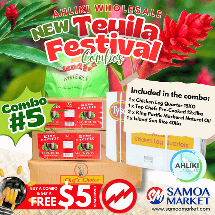 Teuila Festival Combo #5 *$5 FREE CASHPOWER PROMO* "PICKUP FROM AH LIKI WHOLESALE"