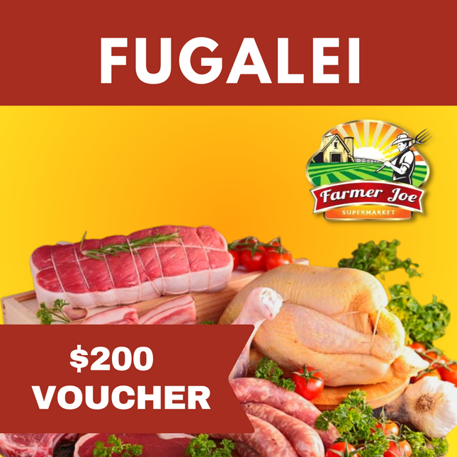 Farmer Joe Fugalei - Gift Voucher WS$200 "PICKUP FROM FARMER JOE SUPERMARKET FUGALEI ONLY"