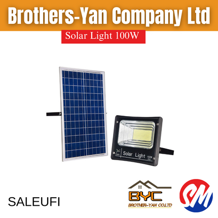 Solar Light 100W - "PICKUP AT BROTHERS YAN UPOLU & SAVAII"