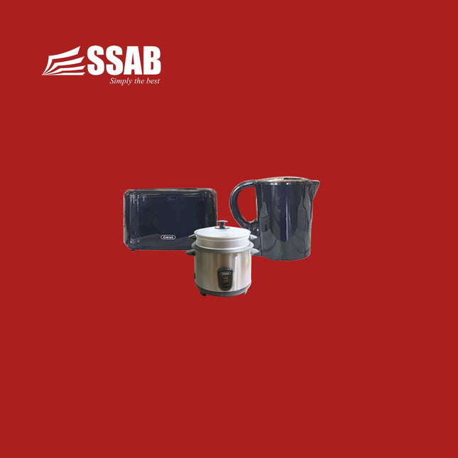 Cooker 1.8/ 10 cup with steamer/ gevi black kettle 1.7L gevi 2 slice black toaster " PICK UP HERE AT SSAB MEGA STORE TOGAFUAFUA - 1