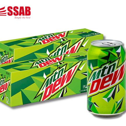 Mountain Dew Can Box of x24 "PICK UP AT SSAB BARGAINS SINAMOGA ONLY" - 1