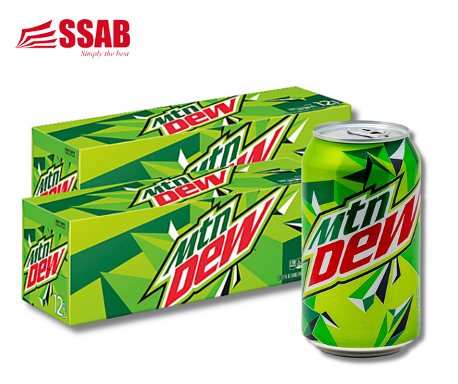 Mountain Dew Can Box of x24 "PICK UP AT SSAB BARGAINS SINAMOGA ONLY" - 1