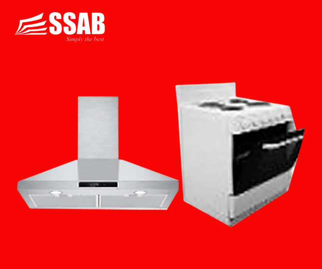 COOLEX FREESTANDING FULL ELECTRIC 4 BURNER OVEN / COOLEX RANGE HOOD 4-BURNER "PICK UP AT SSAB MEGA STORE TOGAFUAFUA ONLY" - 1